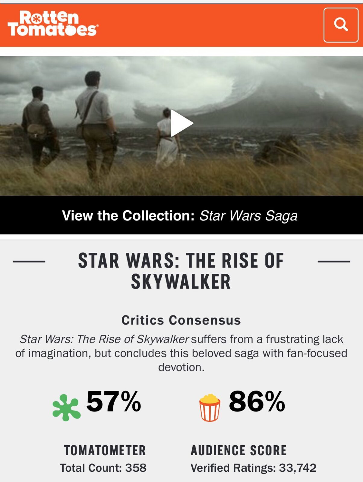 Star Wars: The Rise of Skywalker - Rotten Tomatoes