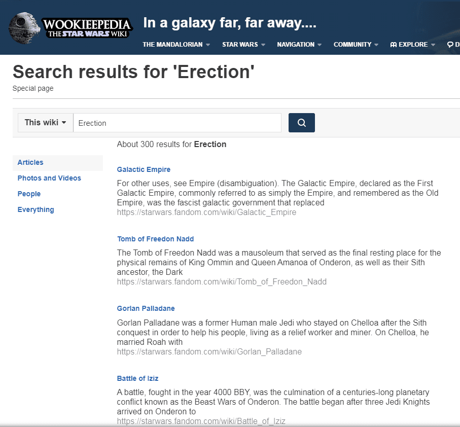 Wookieepedia, Wiki